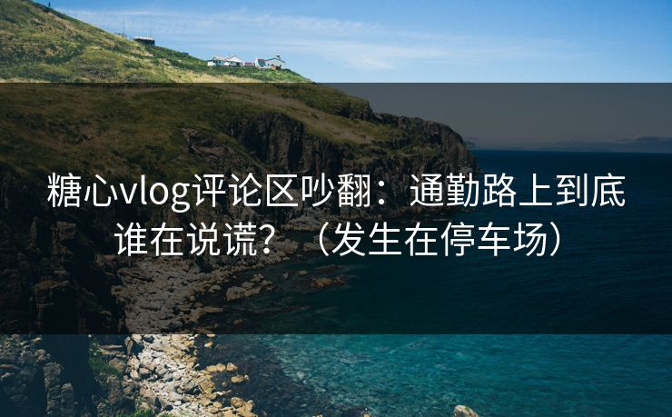 糖心vlog评论区吵翻：通勤路上到底谁在说谎？（发生在停车场）